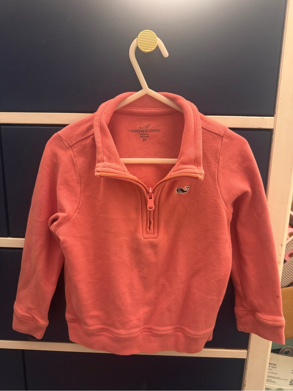Boys 2T Vineyard Vines salmon colored pullover